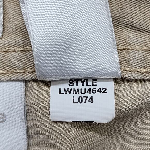 Liz Claiborne Pants Womens 14 Tan Khaki Cosette High Rise Straight Leg Chino - Picture 8 of 13